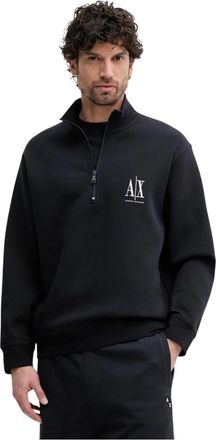 A|X Armani Exchange Hombre, Sudaderas, Negro, Talla: M
