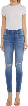 Kancan Hilarie High Rise Super Skinny Jeans In Blue