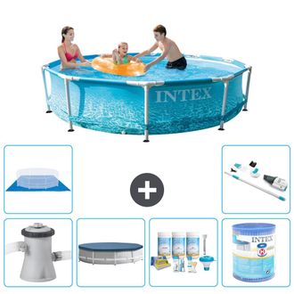 Intex Piscina Con Estructura Redonda - 305x76 Cm - 8-piezas S41382