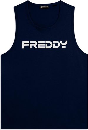 Freddy Canotta in cotone con retro vogatore e logo FREDDY