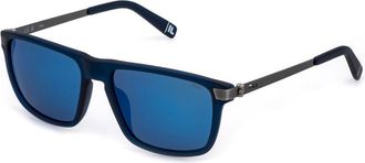 Fila SFIB11 AGQP Mens Sunglasses Blue Size 58