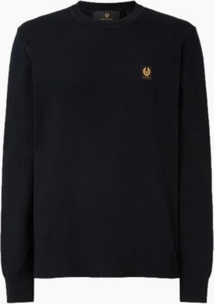 Belstaff Mens Belstaff Coast Knitted Jumper Dark Ink - Black - Size: 42