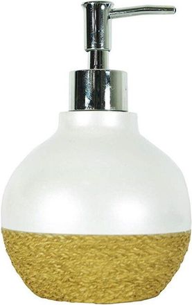 Trade Shop Trade Shop - Portasapone Sferico Bianco Perla Porta Sapone Esy10375 Dispenser Sapone