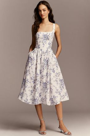 Reformation Janu Linen Midi Dress