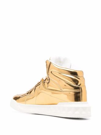Valentino Garavani High-Top Sneaker - Gold