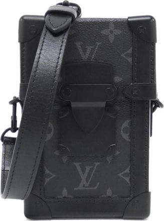 Louis Vuitton Black Coated Canvas Shoulder Bag (Pre-Owned)