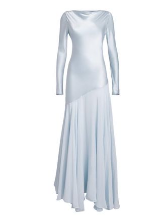 Tove Cordelia Silk Satin And Chiffon Gown Size L