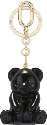Furla Allegra panda-shaped keyring - women - Plastic - One Size - Black
