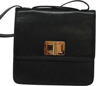 Chloé Black Leather Shoulder Bag (Pre-Owned)