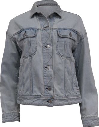 Acne Studios Button-Down Jacket in Bluer Cotton Denim