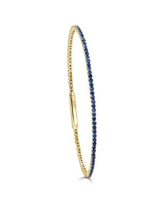 Sabrina Designs 14K 2.11 Ct. Tw. Sapphire Flexible Bangle Bracelet