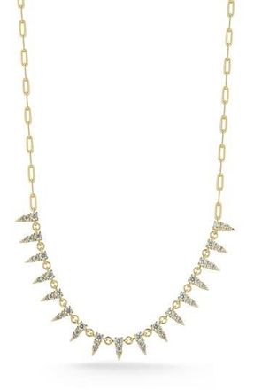 Glaze Jewelry Cubic Zirconia Spike Frontal Necklace in Gold at Nordstrom Rack