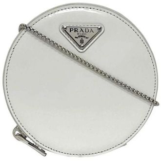 Prada Pre-owned Leren Mini Tas - Dames - Vintage Mini Tas - Wit - ONE Size - Leer - Vintage