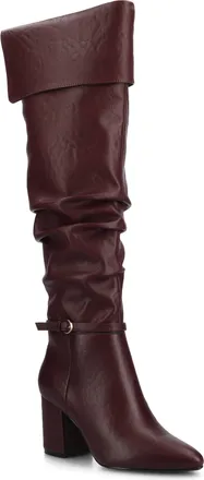 Journee Collection Womens Floretta Over-the-Knee Boots
