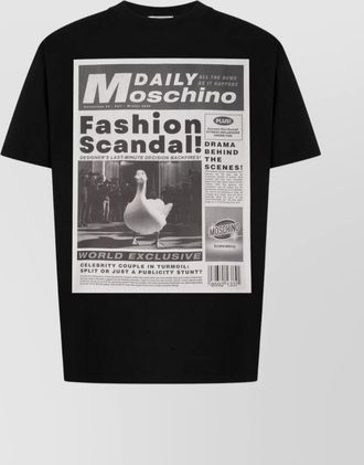 Moschino crew neck graphic print t-shirt
