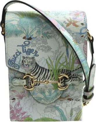 Gucci Pre-owned Cross Body Bags, female, Green, Size: ONE SIZE Pre-owned Leather gucci-bags