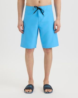 Salt Life Stealth Bomerz Microfiber Boardshort in Azure Blue at Nordstrom, Size 34
