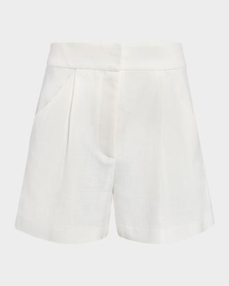 Veronica Beard Marbeau Pleated Shorts
