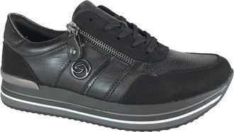 Remonte Sneaker Low - Dames - Sneakers - Zwart - 37 EU - Leer - Schoenen
