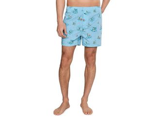 Tommy Bahama Cotton Seersucker Woven Boxer Mens Clothing Blue And Green Plaid : 2XL (44-46 Waist), Cotton/Seersucker