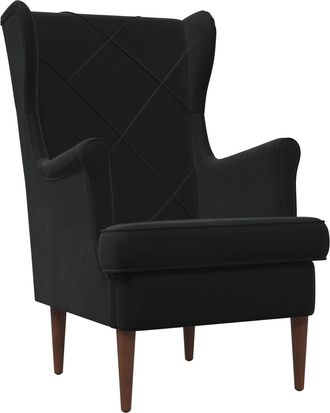 vidaXL Sill&oacute;n Negro Terciopelo Vidaxl
