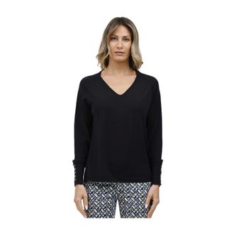 Alpha Studio Dames, Truien, Blauw, Maat: S