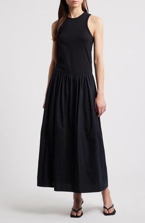 Frame Denim Racer Tank Maxi Dress in Black at Nordstrom Rack, Size Large