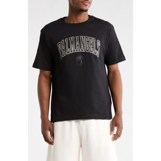 Palm Angels Arched Logo Graphic T-Shirt in Black at Nordstrom Rack, Size X-Small