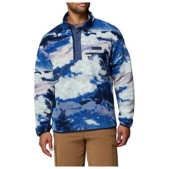 Columbia Helvetia II Printed Half Snap Fleece Fleecepullover f&uuml;r Herren | blau
