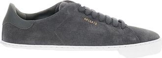 Axel Arigato Grey Suede Minimalist Low-Top Sneakers
