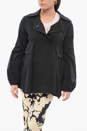 Giambattista Valli Overshirt Doppiopetto Con Drappeggio Giambattista Valli