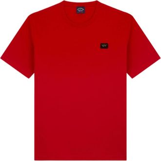Paul & Shark T-shirt en polo - Heren - T-shirts - Rood - M - Katoen - Tops
