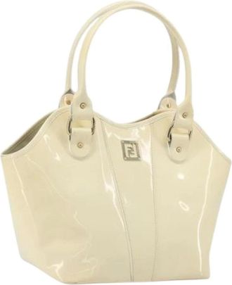 Fendi Pre-owned Handbags, female, Beige, Size: ONE SIZE Pre-owned Vintage Hand Bag