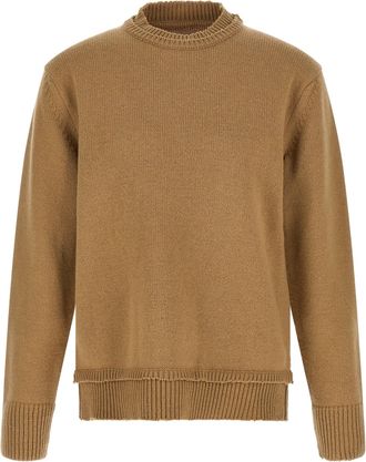 Maison Margiela Patch Sweater Maglioni Beige-Uomo