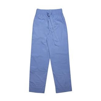Tekla Wide Trousers, female, Blue, Size: XS Poplin Pyjamas Pants