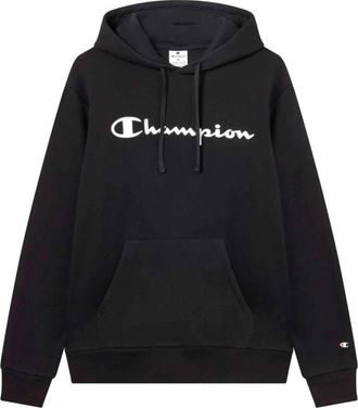 Champion Big Printed Logo Hoodie - Heren - Hoodies - Zwart - M - Hoodies & sweatvesten