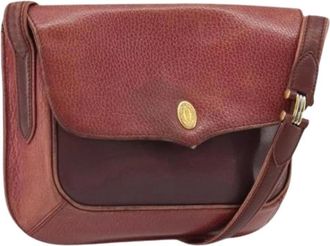 Cartier Pre-owned Cross Body Bags, female, Red, Size: ONE SIZE Pre-owned Leather Crossbody Bag
