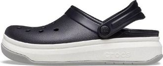 Crocs band Full Force Thick Sole Sandals Black White Unisex 206122-066