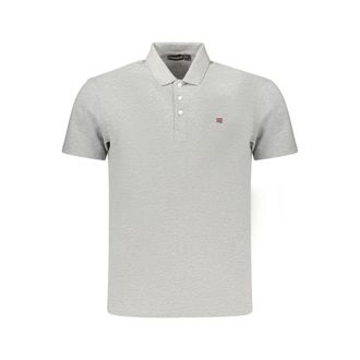 Napapijri Grijze Katoenen Heren Polo Shirt