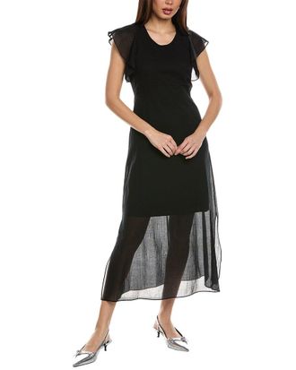 Theory Flutter Midi Dress