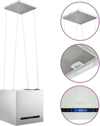 vidaXL Campana Extractora Colgante T&aacute;ctil Lcd Acero Inoxidable 37 Cm Vidaxl