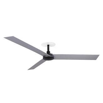 Netlighting Cruiser Recessed 160cm Ceiling Fan Matt Black Aluminium Blades