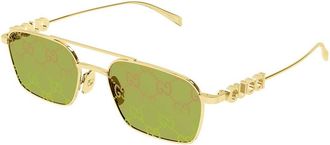 Gucci GG1804S 002 Womens Sunglasses Gold Size 54 - Free RX Lenses - Free RX Lenses