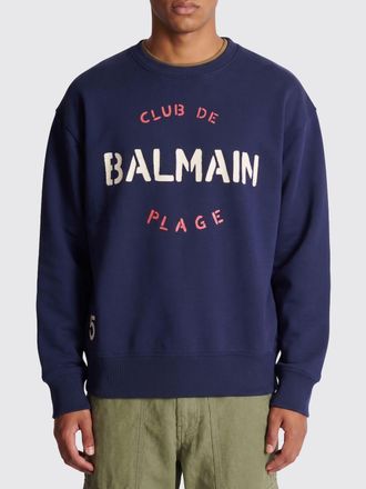 Balmain Felpa girocollo Balmain in cotone con logo