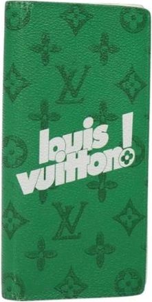 Louis Vuitton Pre-owned Wallets, female, Green, Size: ONE SIZE Pre-owned Canvas Wallet