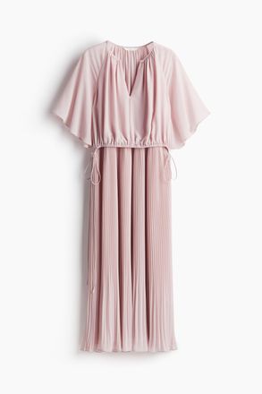 H&M MAMA Plissiertes Stillkleid - Hellrosa