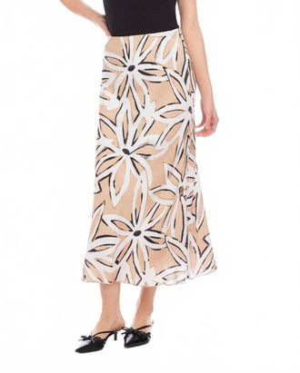 Fifteen Twenty Eva Bias Ankle Skirt In Starflower Woven
