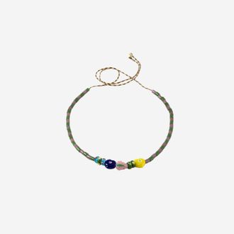 Sorbet Island Necklace With Assorted Glass Beads