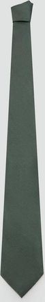 Mango Cravatta seta tinta unita verde - Uomo - Taglia unica - MANGO MAN