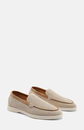 Scarosso Ludovica Loafers in Sand & Beige - Suede at Nordstrom, Size 37.5